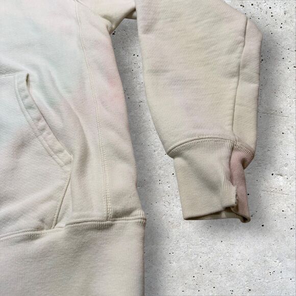 Champion Reverse Weave Hoodie Tie-Dye Upcycled Pastel Pullover Teal Hood Size L - Picture 10 of 16